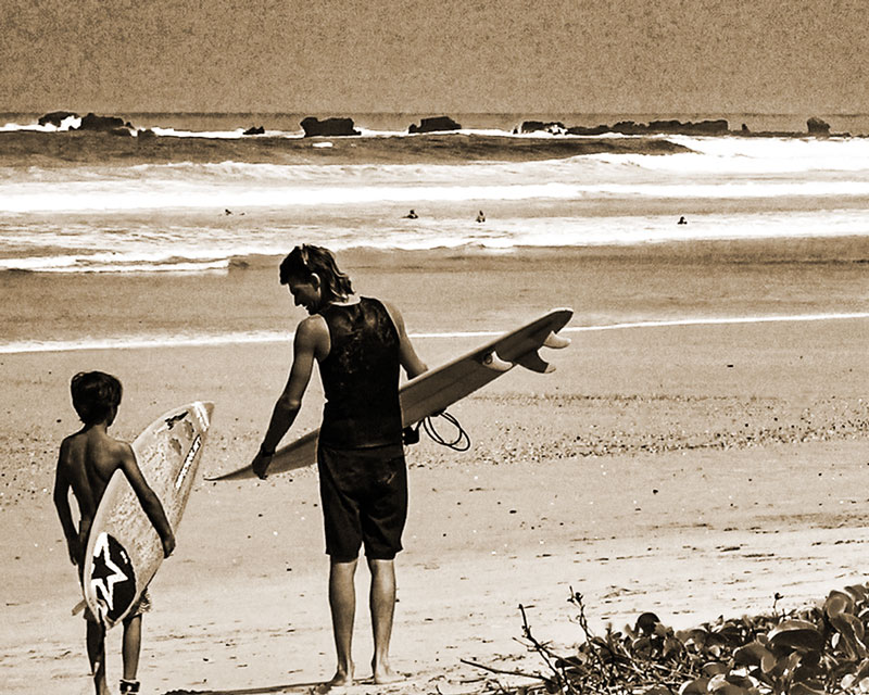 Vintage Collin and Charley Walker at Playa Guiones